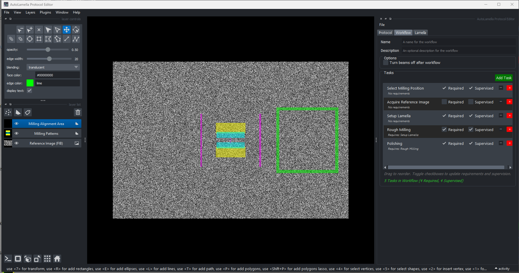 Protocol Editor - Workflow