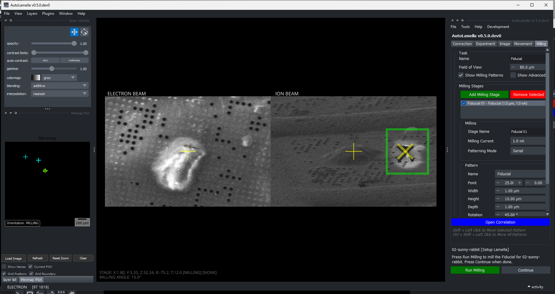 Fiducial Milling Complete