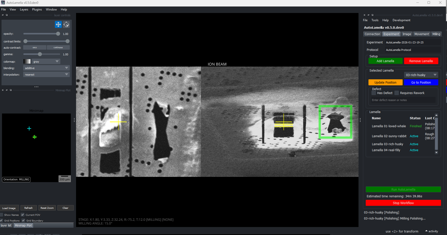 Polishing Run Step 1