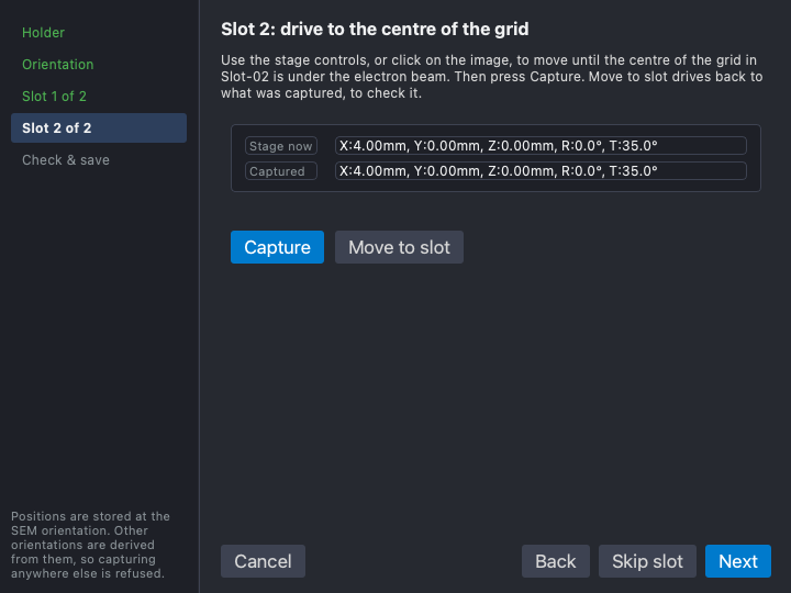 Step 4: the second slot