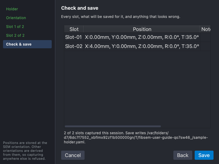 Step 5: check and save