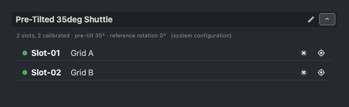 Both slots calibrated
