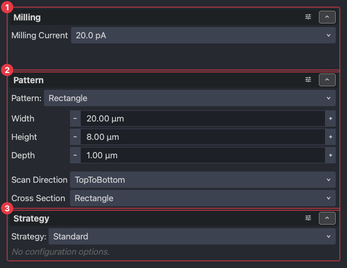 The stage editor: milling, pattern and strategy