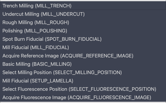The task types on offer